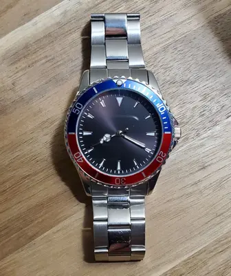 FMD Men's Watch with Japan Movement and Pepsi Bezel