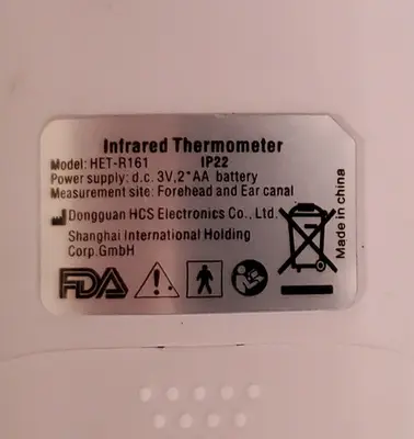 Mosen HET-R161 Infrared Forehead and Ear Thermometer photo 5