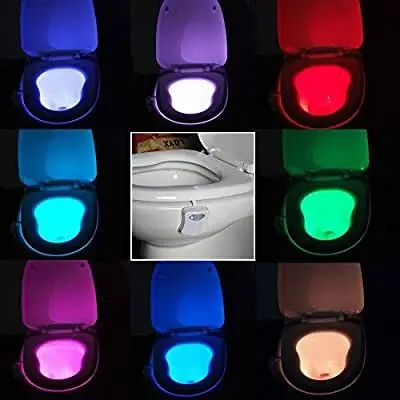 Toilet Night Lights, 2-Pack, 8 Colors photo 6