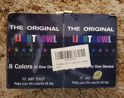 Toilet Night Lights, 2-Pack, 8 Colors photo 2