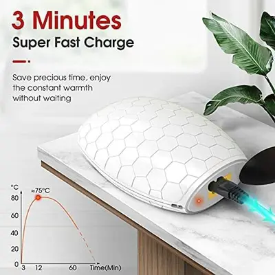Electric Double-Sided Mini Hand Warmer, Fast Heating photo 3