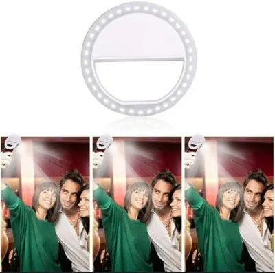 Rechargeable LED Phone Fill Ring Light for Video and Selfies photo 4