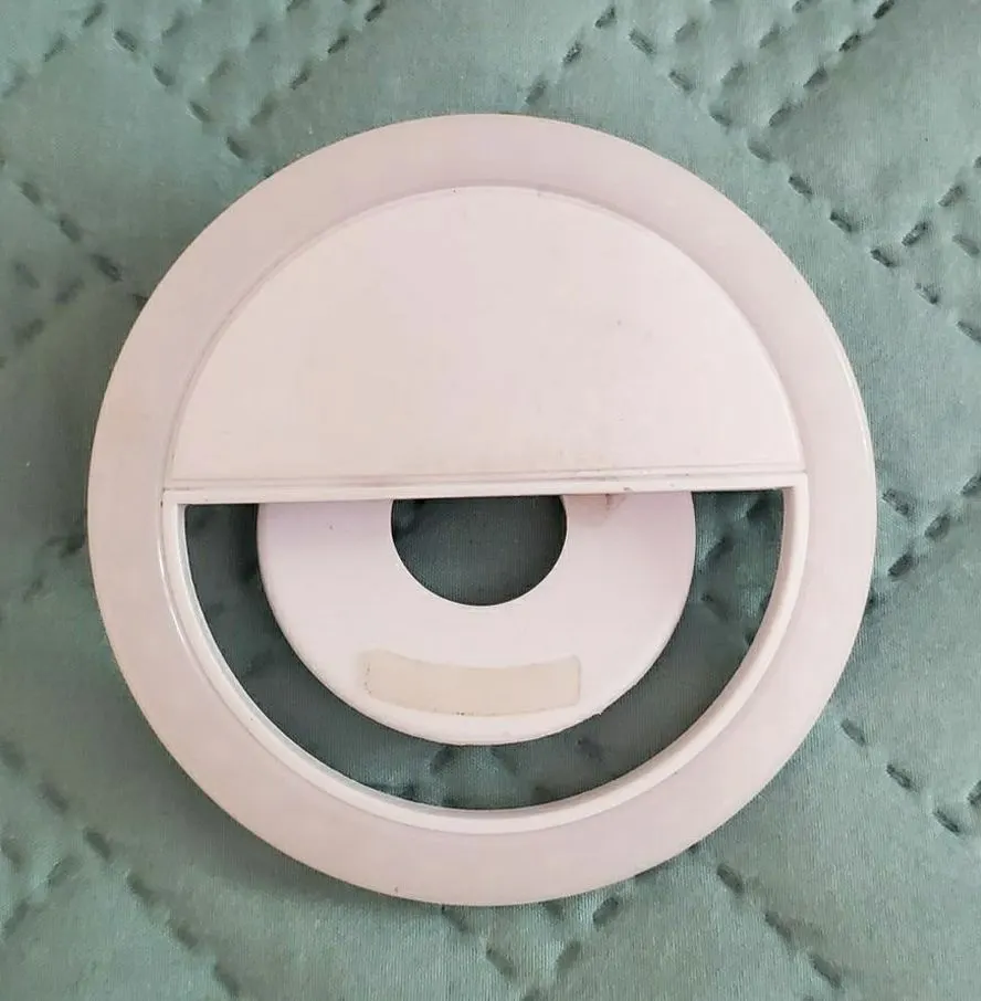 Rechargeable LED Phone Fill Ring Light for Video and Selfies