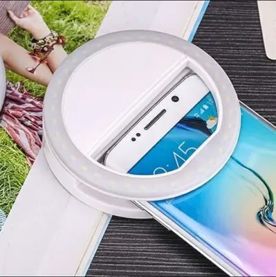Rechargeable LED Phone Fill Ring Light for Video and Selfies photo 3