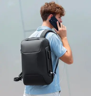 Anti-Theft Waterproof Business Laptop Backpack with USB Charging Port photo 9