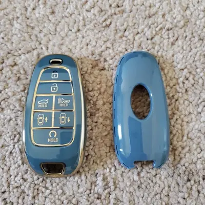 Key Fob Case for 2019-2022 Hyundai Sonata, Santa Fe, Tucson, 7 Buttons