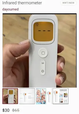 No-Contact Infrared Digital Thermometer with LCD photo 5