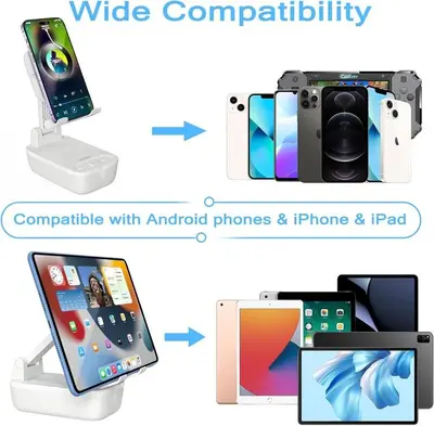 Shower Phone Stand with Bluetooth Speaker, Anti-Slip photo 5