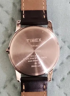 Timex Men's Easy Reader Date 38mm Watch, Black/Silver-Tone/White photo 2