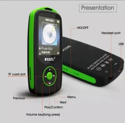 RUIZU X06 Bluetooth MP3 Player, 8GB, Voice Recorder and FM Radio photo 5