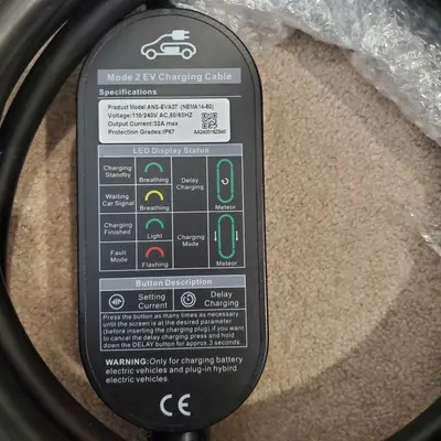 Level 2 EV Charger, NEMA 14-50, Up to 32A, J1772, Indoor/Outdoor photo 2