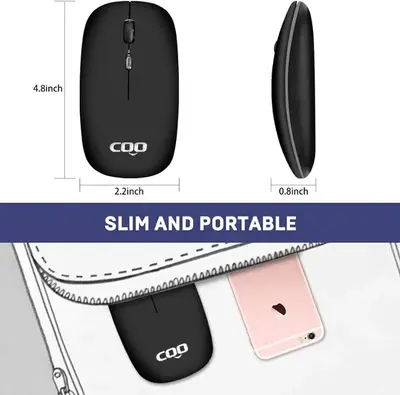 COO LED Slim Mouse, Bluetooth 5.1 and 2.4G, 3 Adjustable DPI photo 9