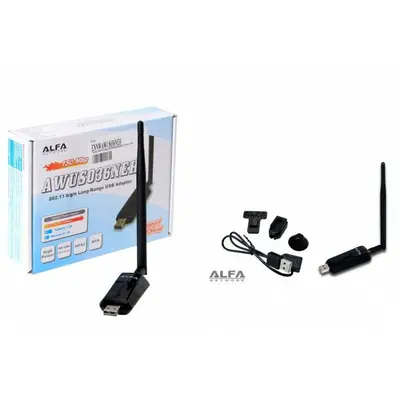 Alfa AWUSO36NEH WiFi Adapter with Suction Cup Mount and U-Mount photo 2