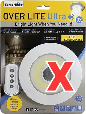 Remote for Overlite Ultra+ Ceiling/Wall LED Light (Remote Only) photo 3