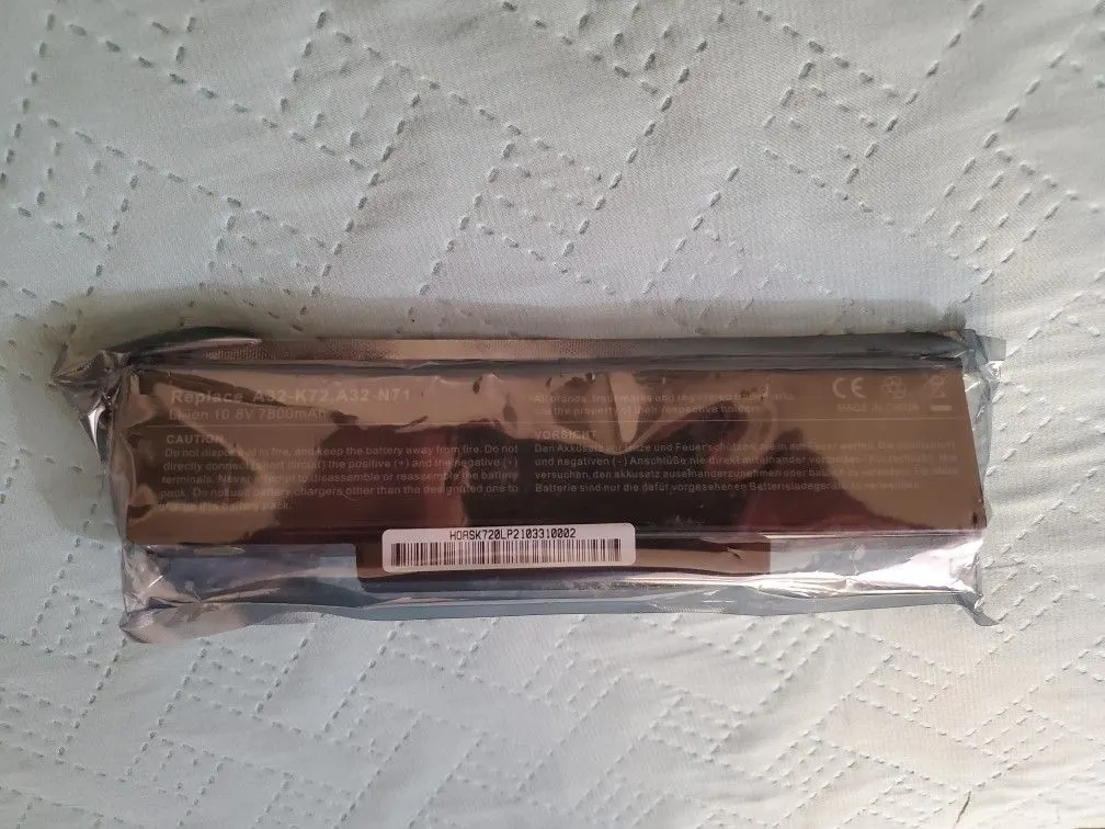 7800mAh A32-K72 Laptop Battery for Asus K73, N71 Series