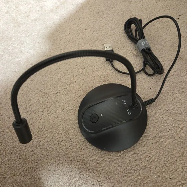 JOUNIVO USB Computer Microphone with Mute Button