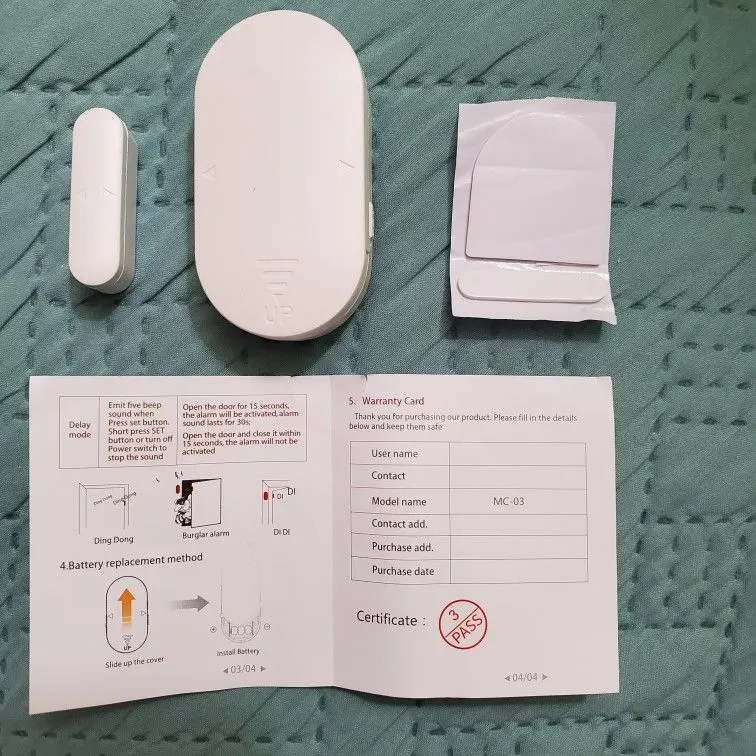 Door/Window Sensor Alert and Anti-Theft Alarm