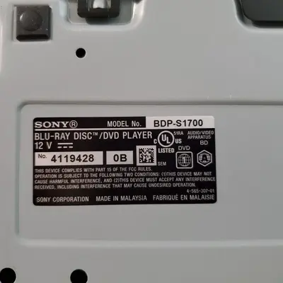 Sony BDP-S1700 Streaming Blu-ray and DVD Player photo 3