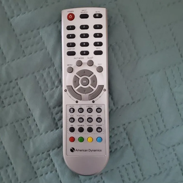American Dynamics Silver Wireless Security System Remote