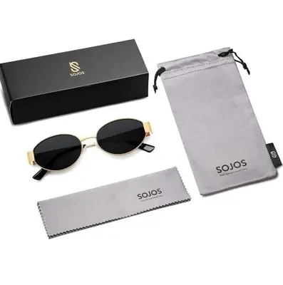 Retro Oval Sunglasses for Women, UV400, SJ1217