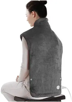 XXL Electric Heating Pad for Neck, Shoulders and Back, 6 Heat Levels photo 4