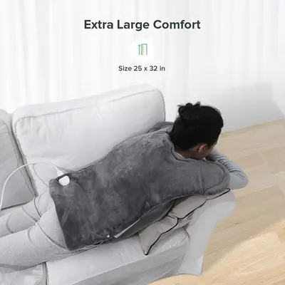 XXL Electric Heating Pad for Neck, Shoulders and Back, 6 Heat Levels photo 5