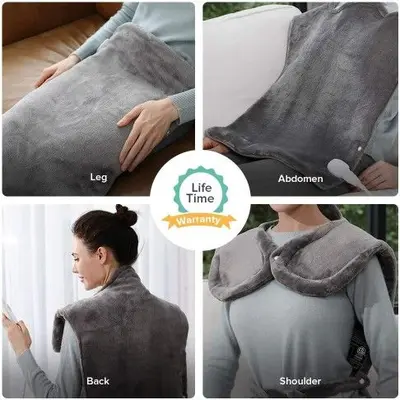 XXL Electric Heating Pad for Neck, Shoulders and Back, 6 Heat Levels photo 9