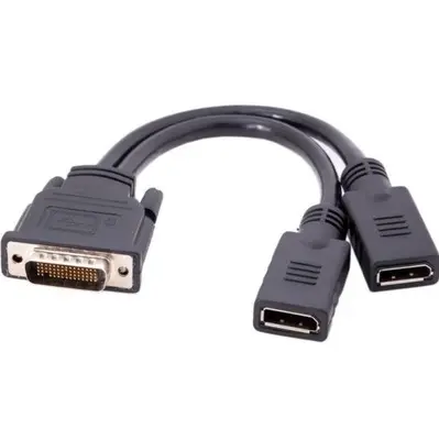 DMS-59 to Dual DisplayPort Splitter Cable for PC Graphics Cards