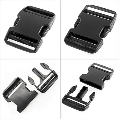 Quick Side Release Buckle Clips, Heavy Duty Plastic, 4 Pieces photo 7