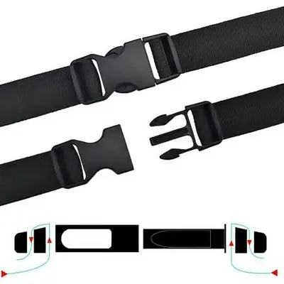 Quick Side Release Buckle Clips, Heavy Duty Plastic, 4 Pieces photo 8