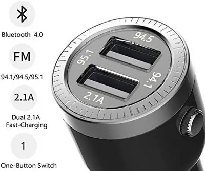 Safergo Bluetooth FM Transmitter with 24W 4.2A Dual USB Car Charger photo 6