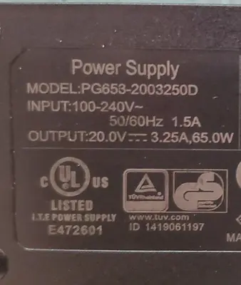 65W 20V 3.25A Lenovo IdeaPad G570, B570 Laptop Charger photo 2