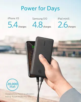 Anker PowerCore Essential 20000 PD USB-C Power Bank, 18W photo 6