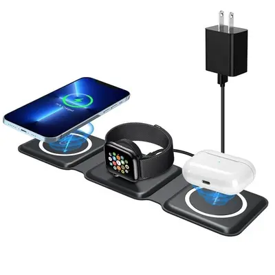 3-in-1 Foldable Magnetic Wireless Charging Pad for Travel photo 8
