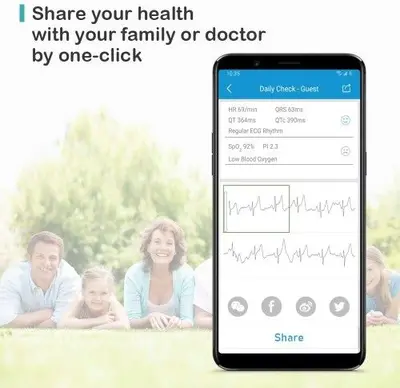 Wellue Checkme Lite Wireless Heart Monitor with SpO2 and EKG photo 10