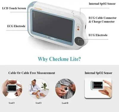 Wellue Checkme Lite Wireless Heart Monitor with SpO2 and EKG photo 5
