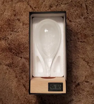 Storm Glass Weather Forecaster, Drop-Shaped Desktop Decor, 9 in photo 3