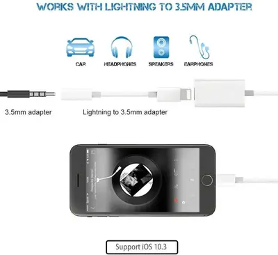 Dual Lightning Splitter for iPhone: Headphone Audio plus Charging photo 6