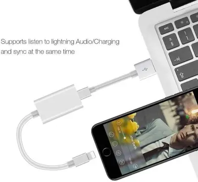 Dual Lightning Splitter for iPhone: Headphone Audio plus Charging photo 11