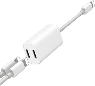 Dual Lightning Splitter for iPhone: Headphone Audio plus Charging photo 3