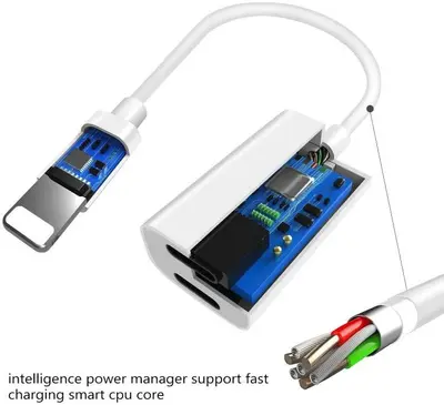 Dual Lightning Splitter for iPhone: Headphone Audio plus Charging photo 4