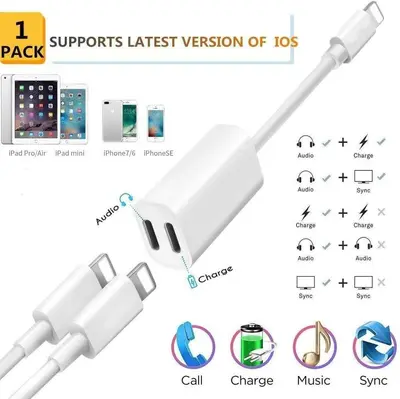 Dual Lightning Splitter for iPhone: Headphone Audio plus Charging photo 7