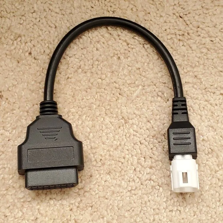SuperOBD CANBUS 4-Pin OBDII Cable for Yamaha Motorcycles and ATVs