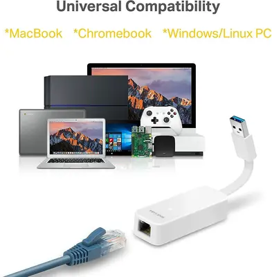 TP-Link UE300 USB 3.0 to Gigabit Ethernet Adapter, Foldable photo 8