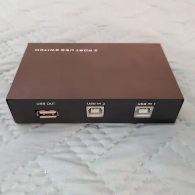 2-Port USB 2.0 Manual Printer Sharing Switch photo 2