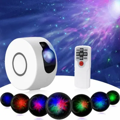 3-in-1 Starry Sky LED Projection Lamp with Stars and Moon photo 2