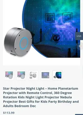 3-in-1 Starry Sky LED Projection Lamp with Stars and Moon photo 11