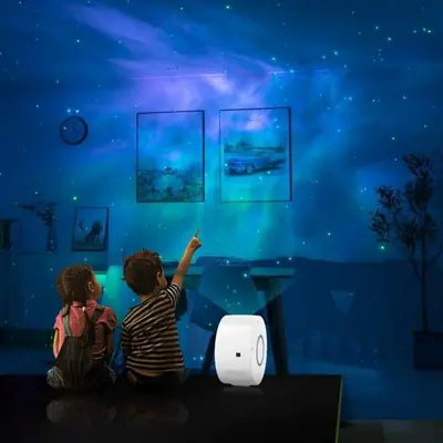 3-in-1 Starry Sky LED Projection Lamp with Stars and Moon photo 7