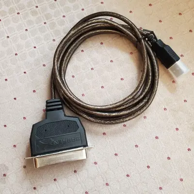 Sabrent USB 2.0 to Parallel Printer Cable, 6 ft
