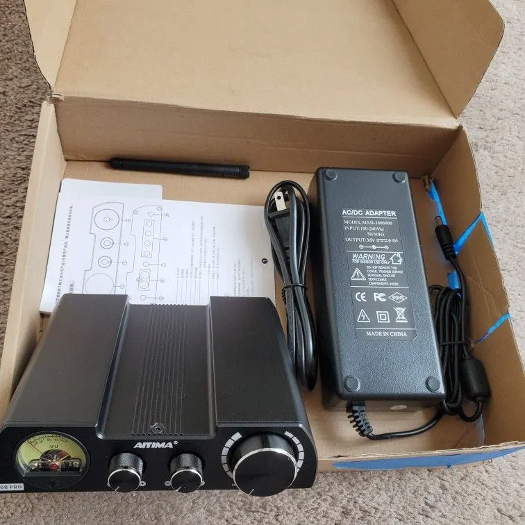 AIYIMA A08 Pro TPA3255 Bluetooth 5.1 Power Amplifier, 300W+300W
